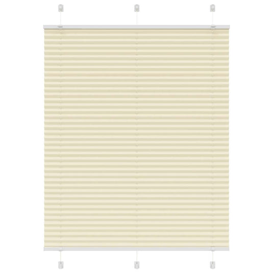 Vidaxl plissé rolgordijn 105x150cm stofbreedte 104,4cm polyester crème