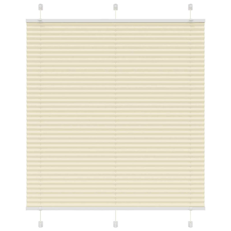 Afbeelding laden in galerijviewer, Vidaxl plissé rolgordijn 115x150cm stofbreedte 114,4cm polyester crème
