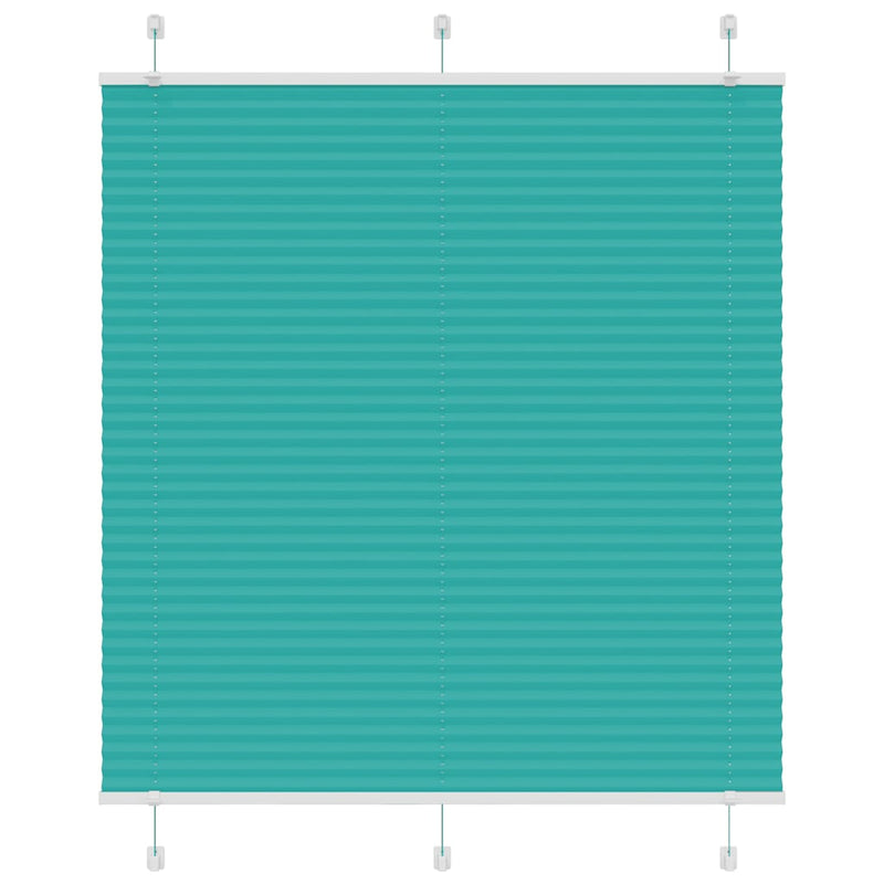 Afbeelding laden in galerijviewer, Vidaxl plissé rolgordijn 115x100cm stofbreedte 114,4cm petrol groen
