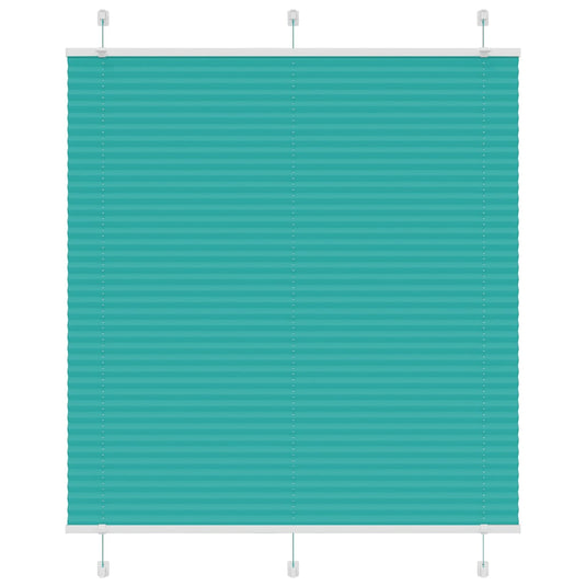 Vidaxl plissé rolgordijn 115x100cm stofbreedte 114,4cm petrol groen