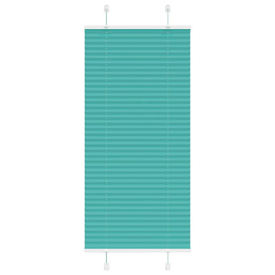 Vidaxl plissé rolgordijn 60x150 cm stofbreedte 59,4 cm petrol groen