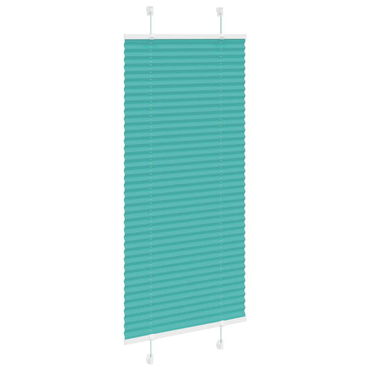 Vidaxl plissé rolgordijn 60x150 cm stofbreedte 59,4 cm petrol groen