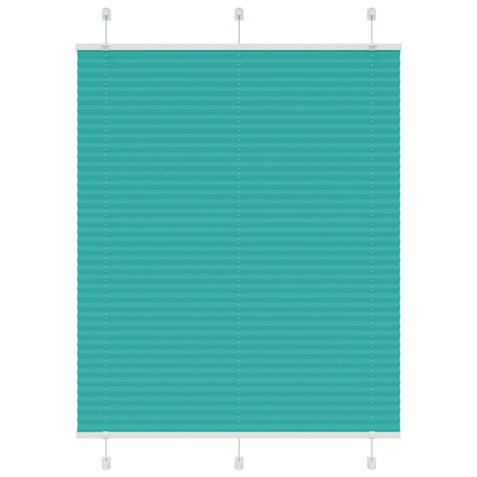 Vidaxl plissé rolgordijn 110x150cm stofbreedte 109,4cm petrol groen