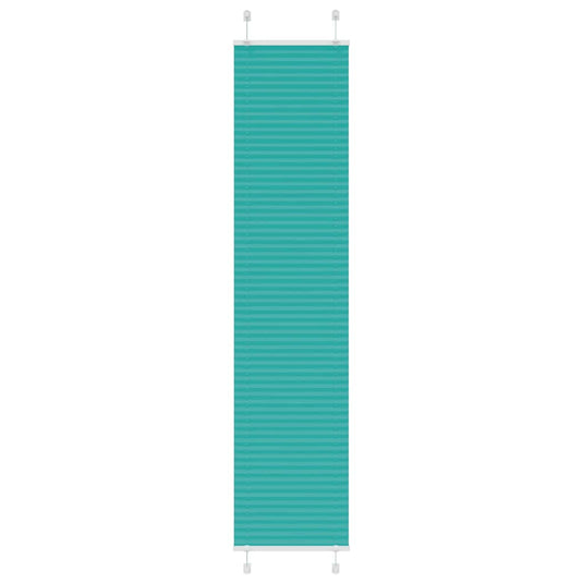 Vidaxl plissé rolgordijn 40x200 cm stofbreedte 39,4 cm petrol groen