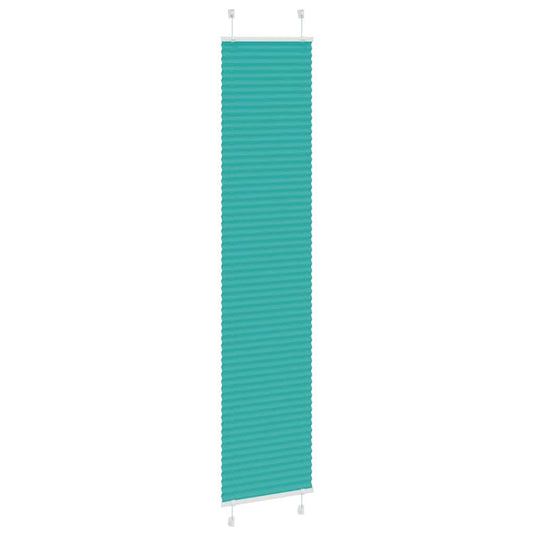 Vidaxl plissé rolgordijn 40x200 cm stofbreedte 39,4 cm petrol groen