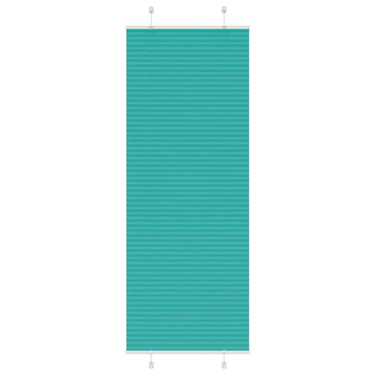 Vidaxl plissé rolgordijn 70x200 cm stofbreedte 69,4 cm petrol groen
