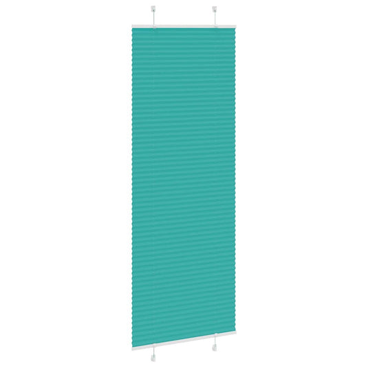 Vidaxl plissé rolgordijn 70x200 cm stofbreedte 69,4 cm petrol groen