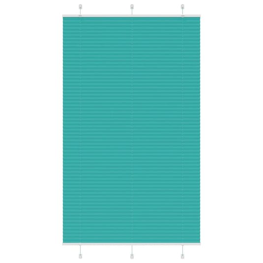 Vidaxl plissé rolgordijn 115x200cm stofbreedte 114,4cm petrol groen