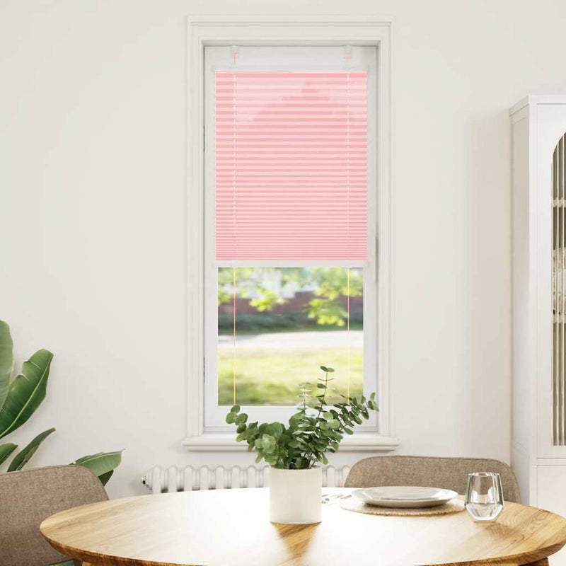 Afbeelding laden in galerijviewer, Vidaxl plissé rolgordijn 40x100 cm stofbreedte 39,4 cm polyester roze
