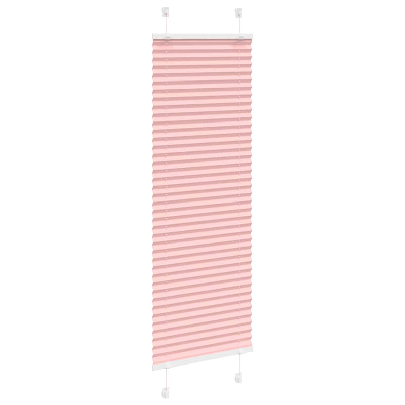 Afbeelding laden in galerijviewer, Vidaxl plissé rolgordijn 40x100 cm stofbreedte 39,4 cm polyester roze
