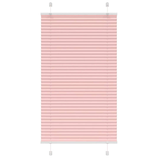 Vidaxl plissé rolgordijn 70x100 cm stofbreedte 69,4 cm polyester roze