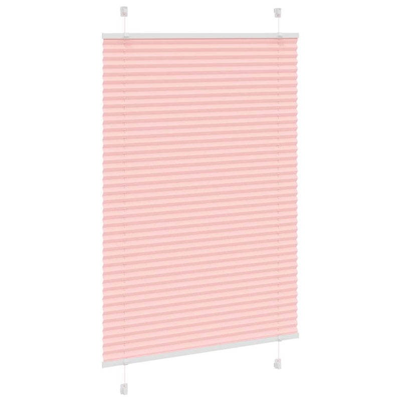 Afbeelding laden in galerijviewer, Vidaxl plissé rolgordijn 95x100 cm stofbreedte 94,4 cm polyester roze
