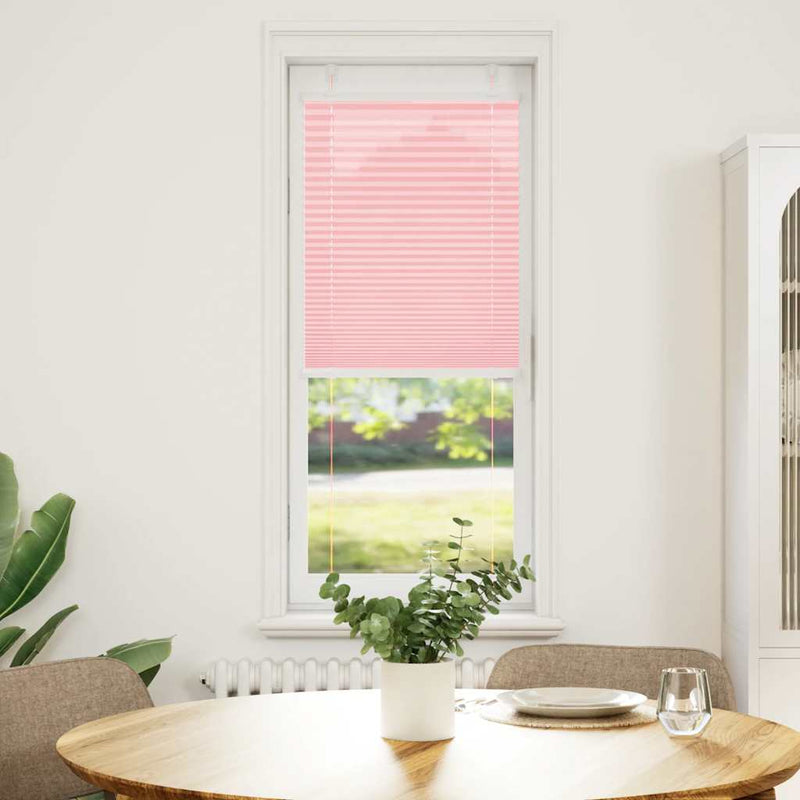 Afbeelding laden in galerijviewer, Vidaxl plissé rolgordijn 40x150 cm stofbreedte 39,4 cm polyester roze

