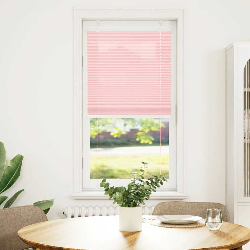 Afbeelding laden in galerijviewer, Vidaxl plissé rolgordijn 55x150 cm stofbreedte 54,4 cm polyester roze
