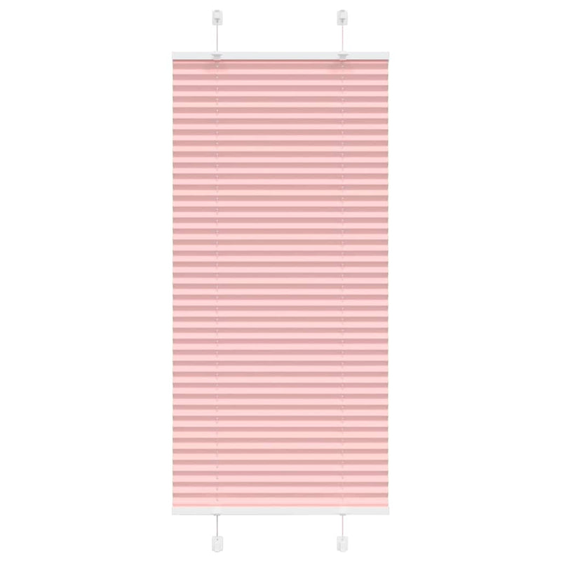 Afbeelding laden in galerijviewer, Vidaxl plissé rolgordijn 65x150 cm stofbreedte 64,4 cm polyester roze
