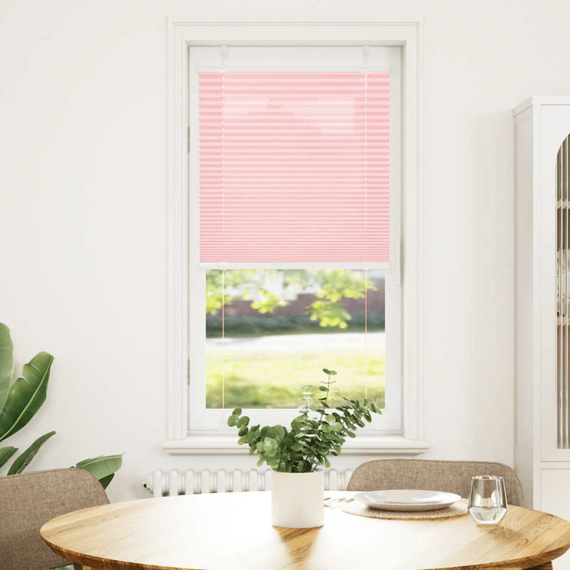 Afbeelding laden in galerijviewer, Vidaxl plissé rolgordijn 65x150 cm stofbreedte 64,4 cm polyester roze
