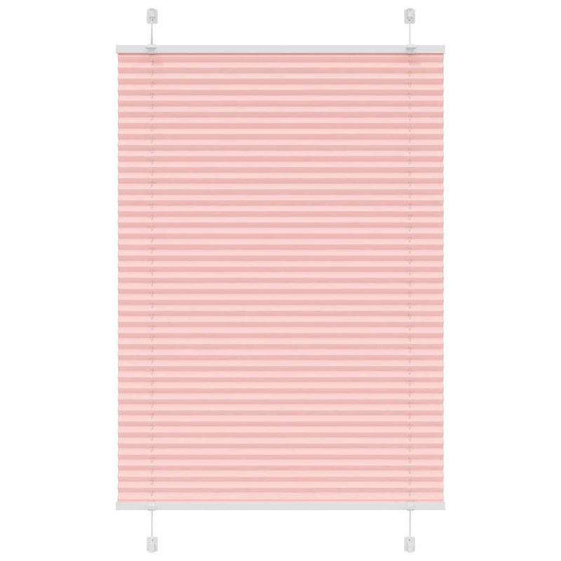 Afbeelding laden in galerijviewer, Vidaxl plissé rolgordijn 95x150 cm stofbreedte 94,4 cm polyester roze
