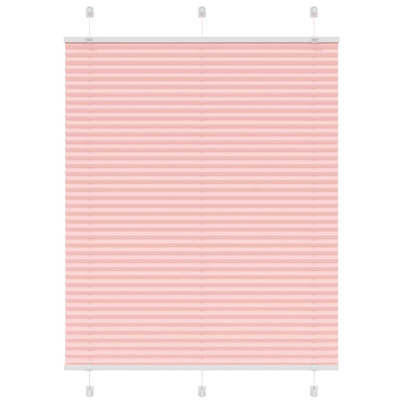 Afbeelding laden in galerijviewer, Vidaxl plissé rolgordijn 110x150cm stofbreedte 109,4cm polyester roze
