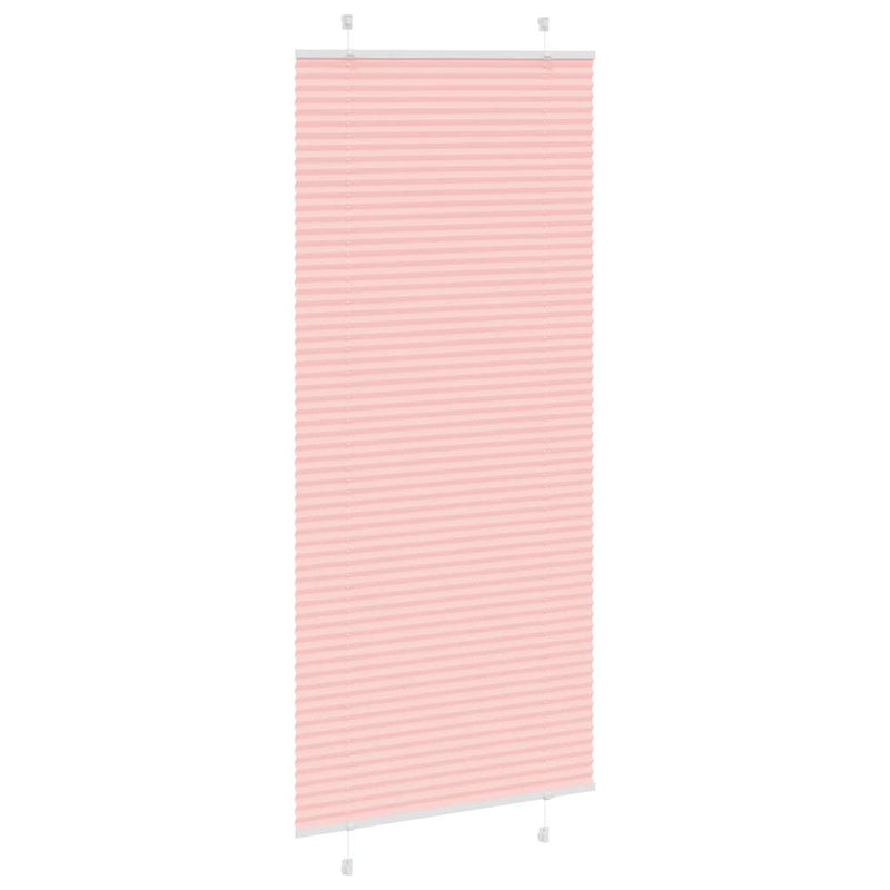 Afbeelding laden in galerijviewer, Vidaxl plissé rolgordijn 90x200 cm stofbreedte 89,4 cm polyester roze
