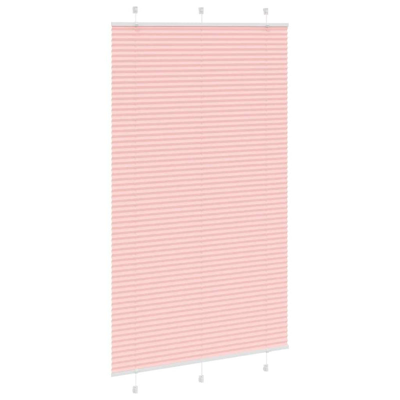Afbeelding laden in galerijviewer, Vidaxl plissé rolgordijn 115x200cm stofbreedte 114,4cm polyester roze

