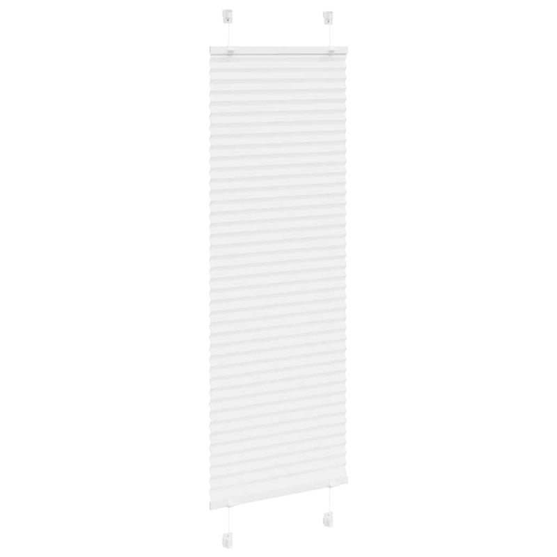 Afbeelding laden in galerijviewer, Vidaxl plissé rolgordijn 40x100 cm stofbreedte 39,4 cm polyester wit
