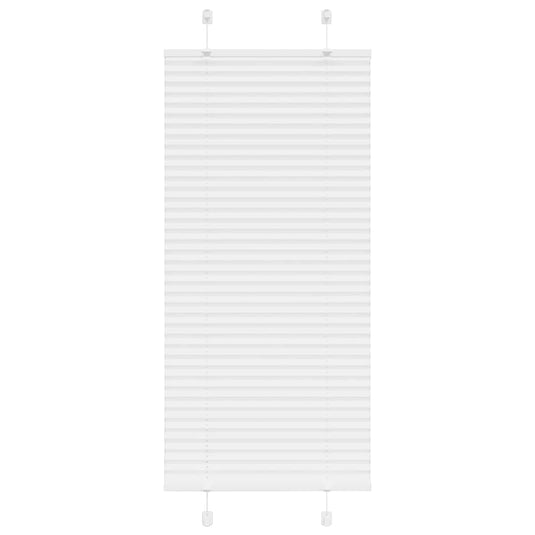 Vidaxl plissé rolgordijn 65x100 cm stofbreedte 64,4 cm polyester wit