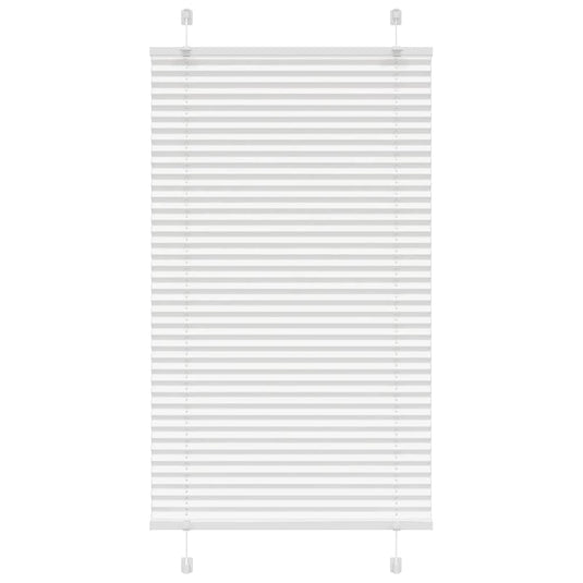 Vidaxl plissé rolgordijn 80x100 cm stofbreedte 79,4 cm polyester wit