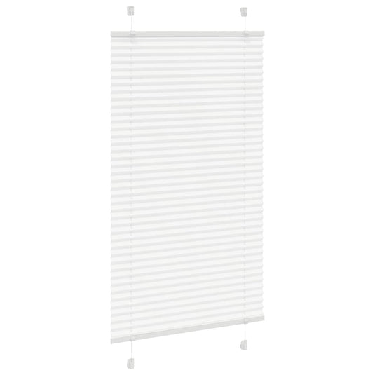 Vidaxl plissé rolgordijn 80x100 cm stofbreedte 79,4 cm polyester wit