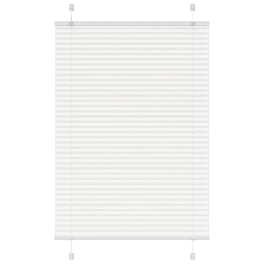 Vidaxl plissé rolgordijn 85x100 cm stofbreedte 84,4 cm polyester wit
