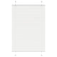 Vidaxl plissé rolgordijn 85x100 cm stofbreedte 84,4 cm polyester wit