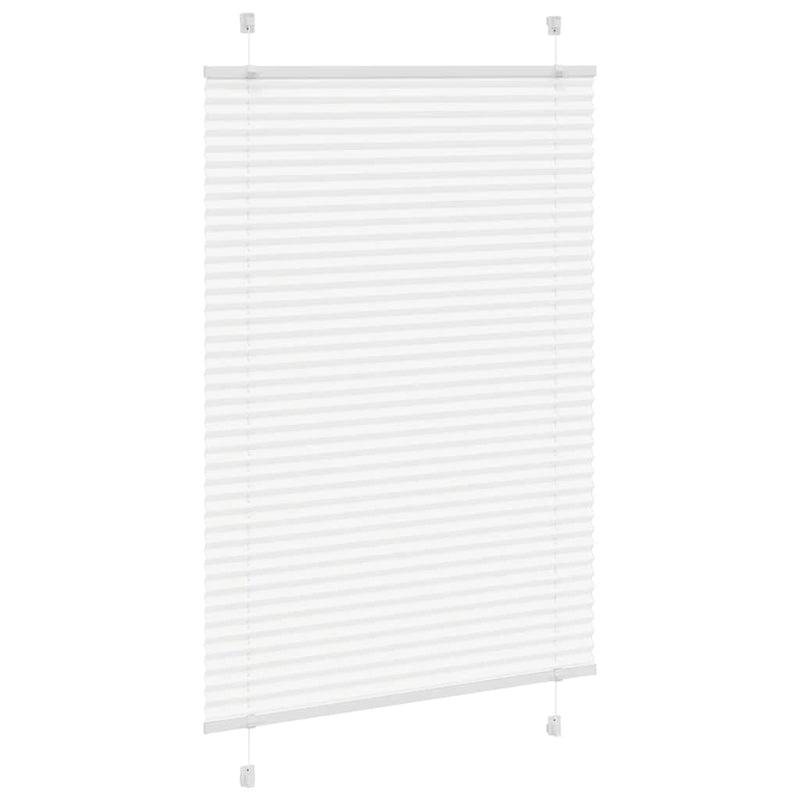 Afbeelding laden in galerijviewer, Vidaxl plissé rolgordijn 90x100 cm stofbreedte 89,4 cm polyester wit
