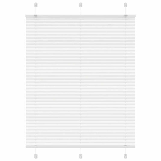 Vidaxl plissé rolgordijn 105x100cm stofbreedte 104,4cm polyester wit