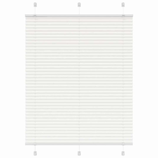 Vidaxl plissé rolgordijn 110x100cm stofbreedte 109,4cm polyester wit
