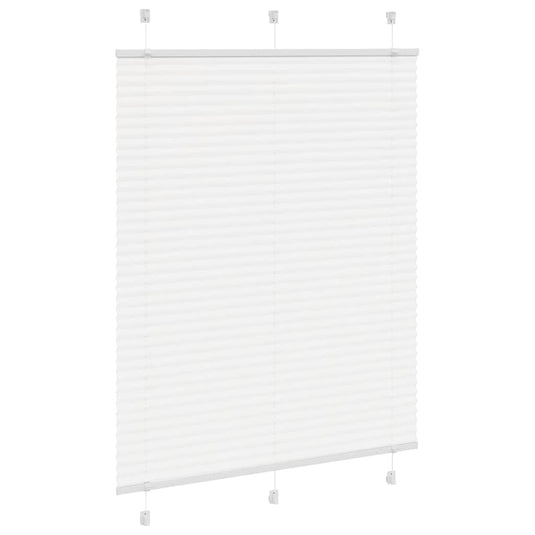 Vidaxl plissé rolgordijn 110x100cm stofbreedte 109,4cm polyester wit