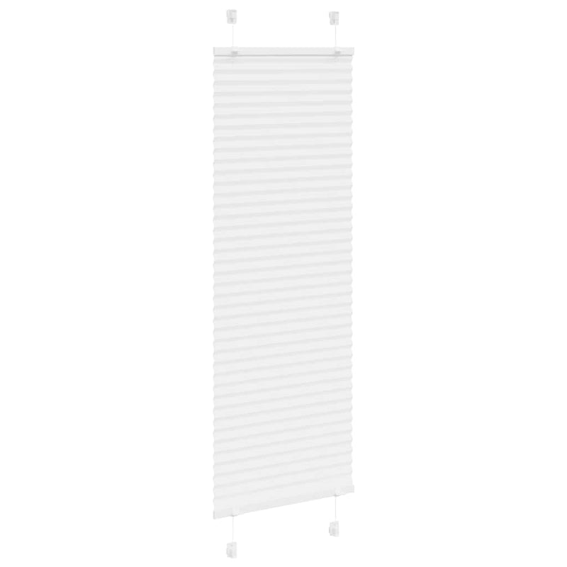 Afbeelding laden in galerijviewer, Vidaxl plissé rolgordijn 40x150 cm stofbreedte 39,4 cm polyester wit
