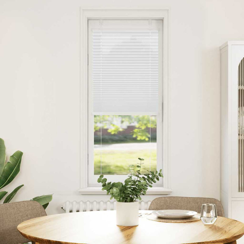 Afbeelding laden in galerijviewer, Vidaxl plissé rolgordijn 50x150 cm stofbreedte 49,4 cm polyester wit
