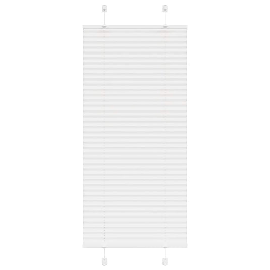 Vidaxl plissé rolgordijn 65x150 cm stofbreedte 64,4 cm polyester wit