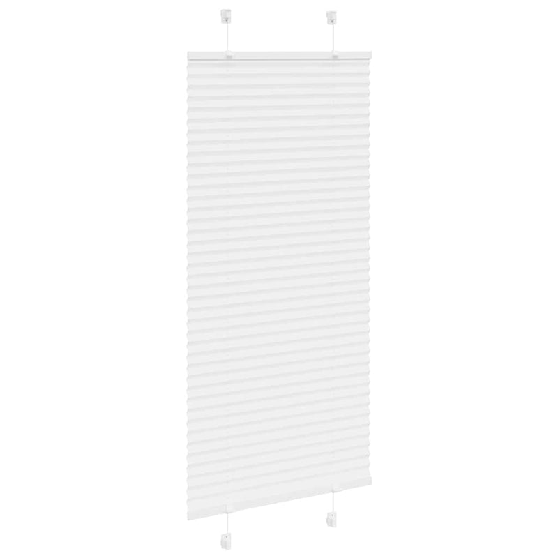 Afbeelding laden in galerijviewer, Vidaxl plissé rolgordijn 65x150 cm stofbreedte 64,4 cm polyester wit
