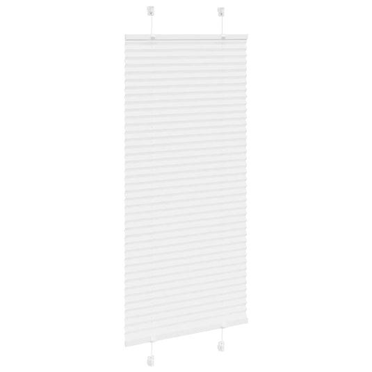 Vidaxl plissé rolgordijn 65x150 cm stofbreedte 64,4 cm polyester wit