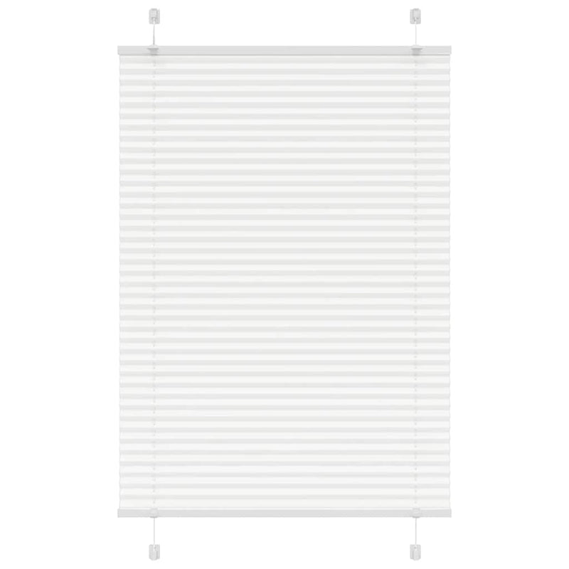 Afbeelding laden in galerijviewer, Vidaxl plissé rolgordijn 85x150 cm stofbreedte 84,4 cm polyester wit
