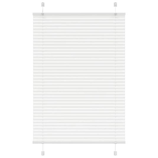 Vidaxl plissé rolgordijn 85x150 cm stofbreedte 84,4 cm polyester wit