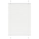 Vidaxl plissé rolgordijn 85x150 cm stofbreedte 84,4 cm polyester wit