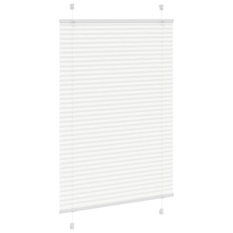 Afbeelding laden in galerijviewer, Vidaxl plissé rolgordijn 85x150 cm stofbreedte 84,4 cm polyester wit
