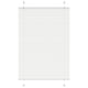 Vidaxl plissé rolgordijn 90x150 cm stofbreedte 89,4 cm polyester wit