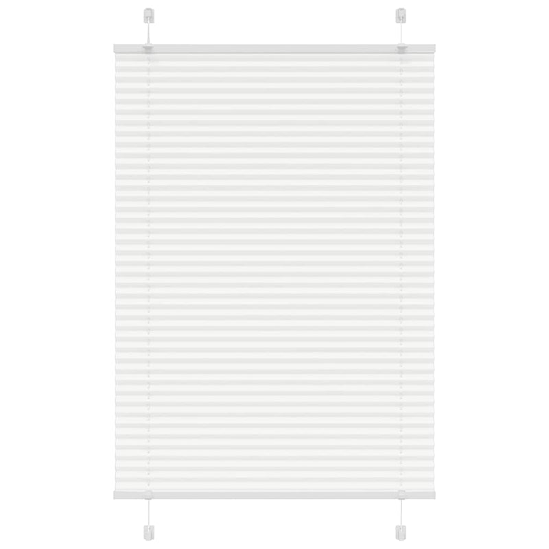 Afbeelding laden in galerijviewer, Vidaxl plissé rolgordijn 95x150 cm stofbreedte 94,4 cm polyester wit
