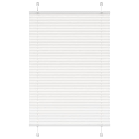 Vidaxl plissé rolgordijn 100x150 cm stofbreedte 99,4cm polyester wit