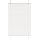 Vidaxl plissé rolgordijn 100x150 cm stofbreedte 99,4cm polyester wit