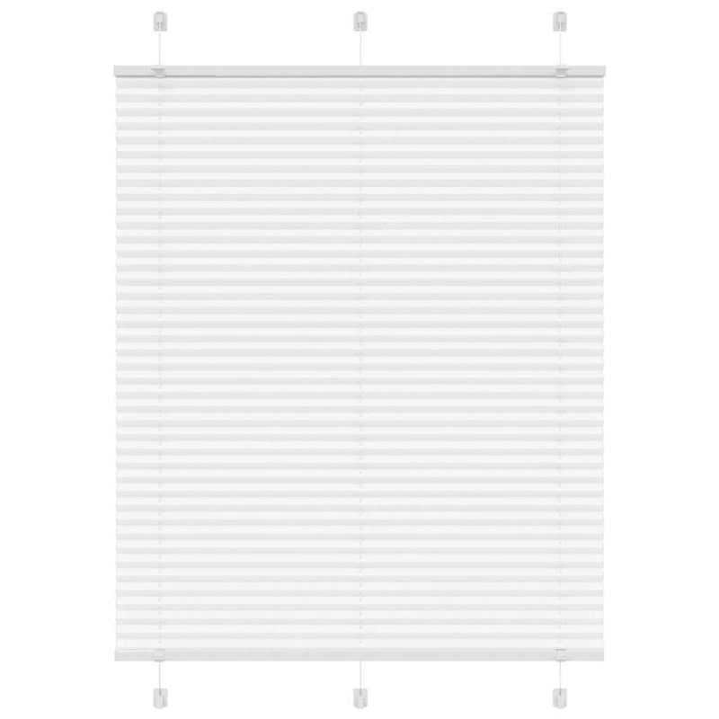 Afbeelding laden in galerijviewer, Vidaxl plissé rolgordijn 105x150 cm stofbreedte 104,4cm polyester wit
