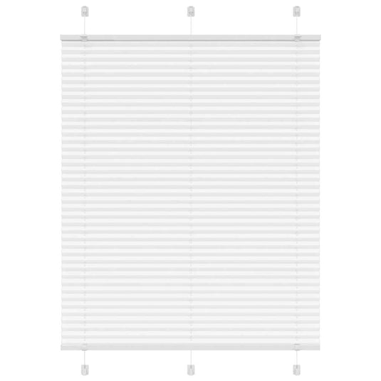 Vidaxl plissé rolgordijn 105x150 cm stofbreedte 104,4cm polyester wit
