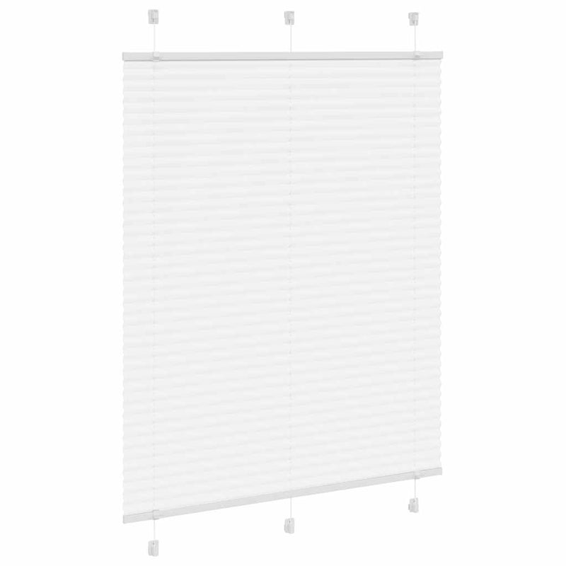 Afbeelding laden in galerijviewer, Vidaxl plissé rolgordijn 105x150 cm stofbreedte 104,4cm polyester wit
